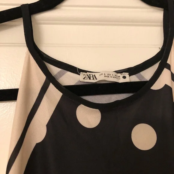 ZARA Satin Bandanna Style Polka Dot Cami - Picture 5 of 5